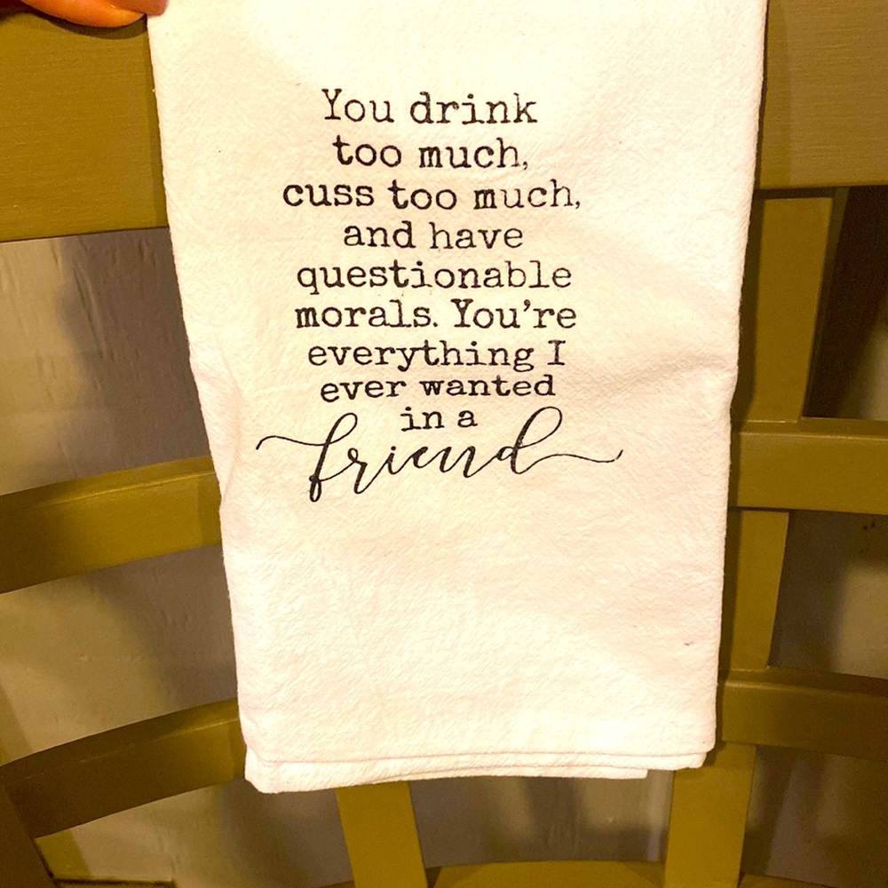 Funny Sarcastic Tea towel
